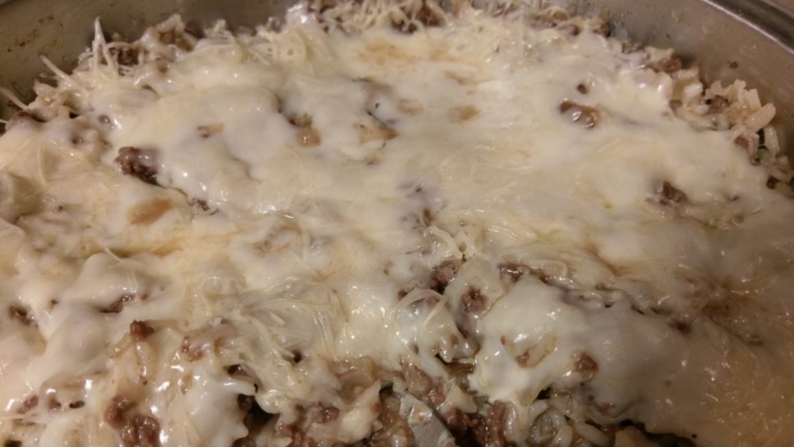 French Onion Rice Skillet