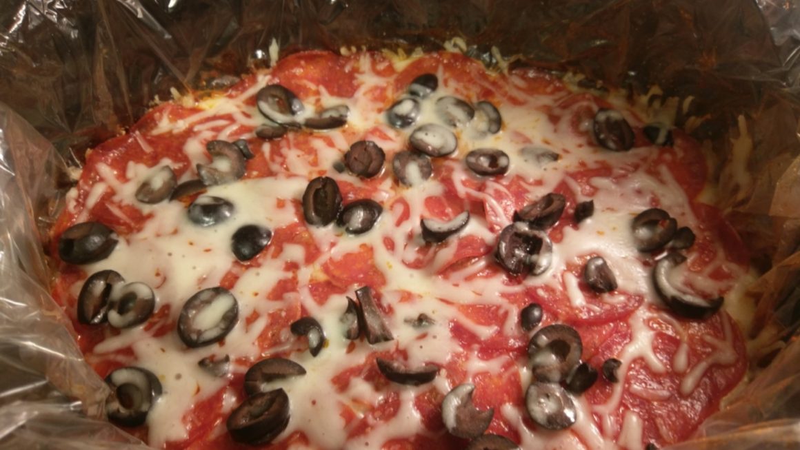 Slow Cooker Pizza Casserole