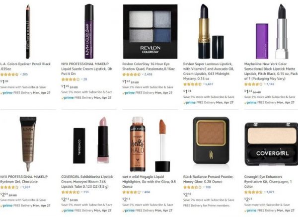 Makeup and Beauty deals under $3.00