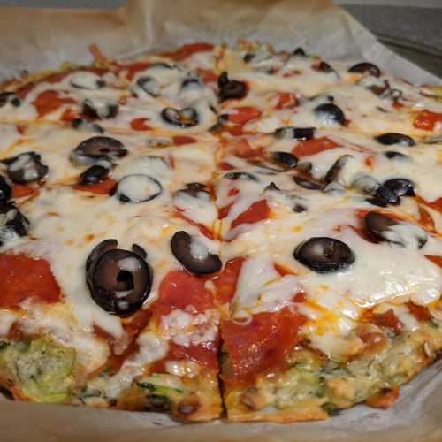 Low Carb Zucchini Pizza Crust The Frugaler
