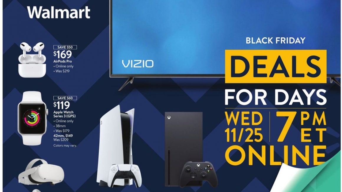 Walmart Black Friday Nov 25th-28th 2020