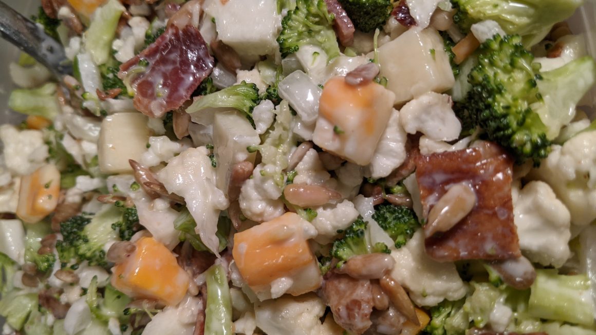 Cauliflower and Broccoli Salad