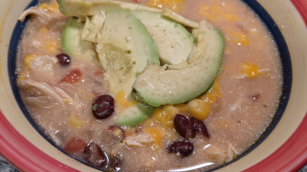 Slow Cooker Creamy Chicken Taco Soup