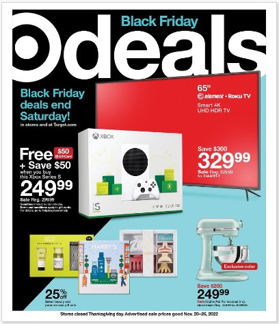 Target – Black Friday Deals Nov 20 – Nov 26