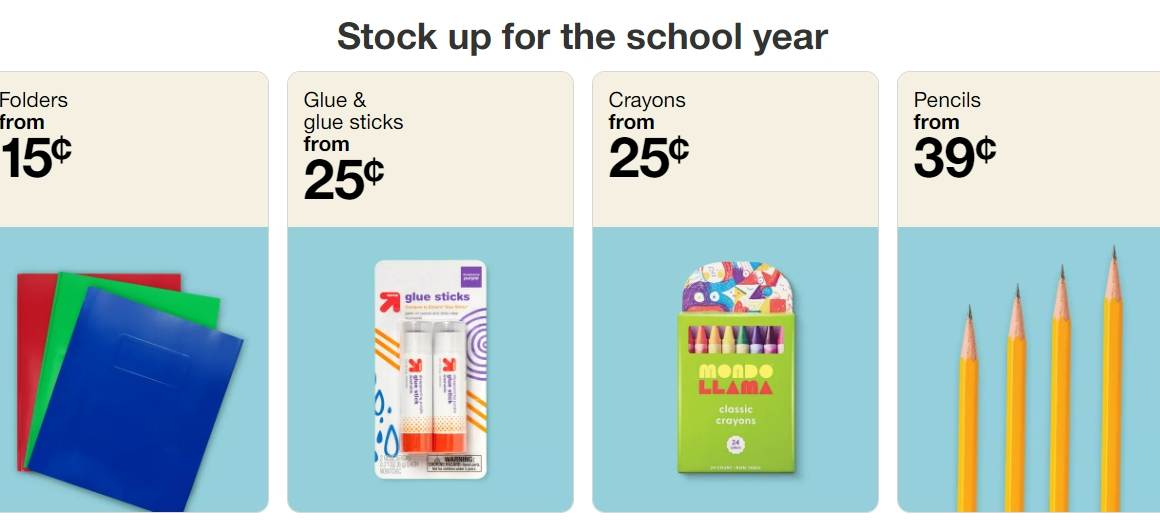 Target – School Supplies 2024